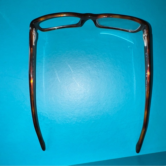 Ray-Ban RB5114 2044 Eyeglasses Frames Brown Tortoise Rectangular Logos 52-16-135 - Picture 8 of 8